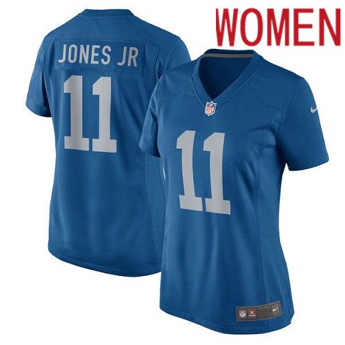 Women Detroit Lions #11 Marvin Jones Jr Nike Blue Game Alternate Player NFL Jersey->women nfl jersey->Women Jersey